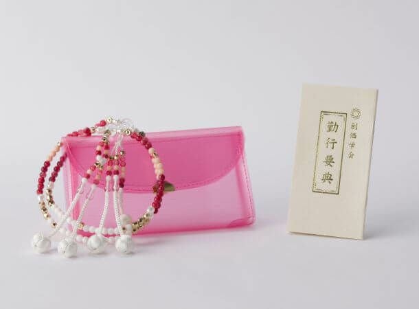 念珠セット S(女性向き) PVC ピンク | 金剛堂オンラインストア